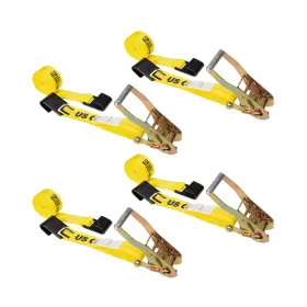 5027FH-Y-4PK US CARGO CONTROL Flat Hook Ratchet Straps