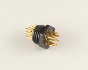 126-1080 WIRE PRO Male Miniature Hexagonal Panel Connector