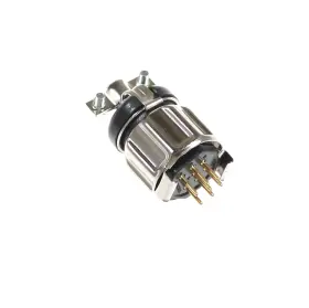 126-195 WIRE PRO Pin Male Miniature Hexagonal Panel Connector