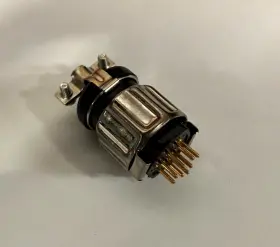 126-220 WIRE PRO Male Miniature Hexagonal Panel Connector