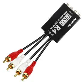 WD-GLI-01 WISWINDA Pro Rca Noise Filter Hum Eliminator Loop