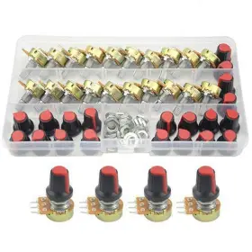 B10K-KIT-20P WMYCONGCONG Knurled Shaft Linear Rotary Taper