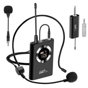 U80-B XIAOKOA Wireless Microphone Headset Head Mic Speaker