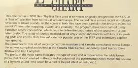 77-D003 YAMAHA Voice Sound Set Floppy Jewel #3