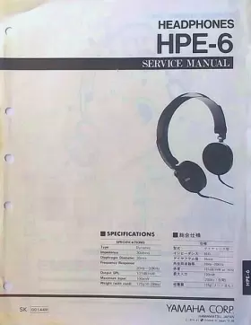 HPE-6 YAMAHA Headphones Service Manual