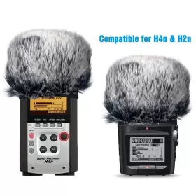 745695290014 YOUSHARES Furry Microphone Windscreen Muff Zoom #2