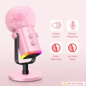 D65P ZEALSOUND Yeti Pop Filter Microphone Mic Foam Cover Furr #3
