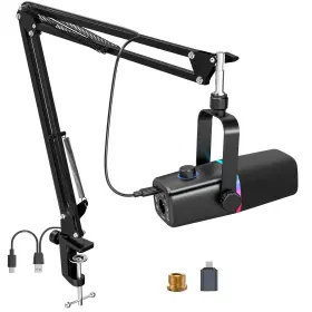 KD8S-US ZEALSOUND Xlr Usb Dynamic Microphone Gaming Podcast