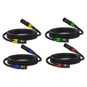 ZTOXLR-XLR-3.3FT-4PACK ZTOXLR Cables Pack Speaker Mic Male