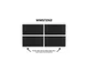 American DJ WMST2X2 Frame Trim Kit for 2x2 WMS Series Video Wall