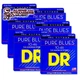 6 Sets! DR Strings PHR-10 PURE BLUES&trade; Pure Nickel Electric Medium 10-46