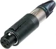 Neutrik NC3FM-C-B convertCON Unisex Female / Male 3-Pole XLR Cable Connector Blk