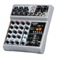 BOMGE Audio Mixer, Sound Board Mixing Console with 5 Channel Digital USB... 