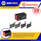 Brake Pads Set fits PORSCHE CAYENNE 9YB 4.0 Rear 2021 on DWNA Brembo 9Y0698451