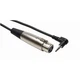Hosa Stereo 3.5mm Male TRS Right-Angle to XLR Female Microphone Patch Cable 1 Ft