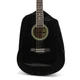 Black Guitar Acoustic Dust Cover, Soft Portable Protective Sleeve for Acousti...