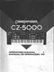 Owners Manual/Users Guide Intructions Casio Synthesizer Keyboard CZ-5000