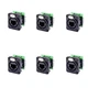 6 Neutrik NE8FDP-B Ethercon Ethernet Pass-Through Panel Mount Connectors - Black