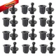 UtySty 12 Pairs Speaker Grill Guide Pegs Kit Snap Fastener Fixing Black 
