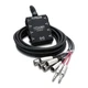 Hosa Pro-Conex Little Bro' Sub Snake w/6 XLR Sends & 2 TRS Returns, 20ft