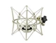 SUUNTOK Microphone Shock Mount Compatible with U87 Ai, Champagne 