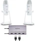 Movo USB Podcast/Steaming Equipment Bundle For 2 with USB UM700 Condenser Mics