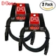 2-PACK Hosa Pro Series 20 AWG 10 FT Rean XLRM to XLRF Microphone Cable HMIC-010