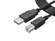 6Ft Long Cable USB 2.0 Type-A to Type-B High Speed Cord for Audio 6 Ft, Blue