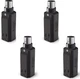 4x Chauvet DJ D-Fi XLR RX Up to 10 Hours Battery-Powered D-Fi DMX Receiver