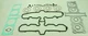 Yamaha FJ 1200, 1986-1992 Top End Gasket Set Kit - FJ1200