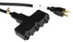 Pro Co E123-50PB 12-gauge NEMA 5-15P to 3 NEMA 5-15R Power Extension Cord - 50