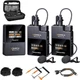 COMICA BoomX-D2 Wireless Lavalier Mic 2.4G Dual Transmitters Noise Cancel 656ft