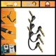 Ultra-Thin 2" Guitar Pedal Patch Cables (3-Pack) - Right-Angle, Gold Plated, Spa