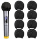 200 Pcs Microphone Cover Disposable Mic Windscreen Protective Cap Cover for KTV