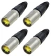 (4 Pack) Genuine Neutrik NE8MX-1 Ethercon Cable Connector Nickel Housing NEW 