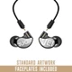 MEE audio M6 PRO 2nd Generation + Standard Artwork Faceplates Bundle (Smoke) 