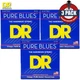3-PACK DR PHR-10/52 Pure Blues Nickel Electric Guitar Strings 10-52 Big/Heavy