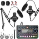 ALSO GO Upgraded Podcast Microphone Bundle, Podcast Equipment Bundle for 2, R...