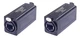 (2 PACK) NEUTRIK NE8FF CAT5/6 Feed-Thru Ethercon Coupler + Compatible w/all RJ45