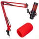 SUNMON HyperX QuadCast Boom Arm  Red Boom Arm for Hyper x QuadCast with Red Q...