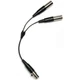 Point Source Audio 2-Microphone Combiner for TA4F Shure-Terminated Microphones