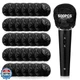 Dimeho 500 Pcs Microphone Cover, Disposable Non-Woven Mic Cover Individually 