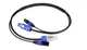 Blizzard Cables DMX 5-Pin and PowerCON Blue/Grey, 3 ft Combo Cable