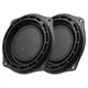 Milisten 2pcs 4 inch Woofer Membrane Iron Rubber Loudspeaker Black 