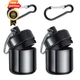 YUXIANLB 2 Pack Ear Plug Carrying Case Keychain, 1 Count (Pack of 2), Black