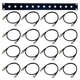 BNC Patch Pannel 12 Port Black 1U for Shure Wieless with 12 20 inch BNC Cables