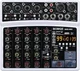 BOMGE 6 Channel Audio Sound Mixer - Professional Digital DJ Mixing White 