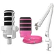 Rode PodMic USB Dynamic Broadcast Microphone (White) & Rode PSA1+ Pink Bundle