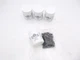 4 Pack Fixxara Rack Screws 10-32 Carbon Steel for Enclosures/Cabinets Black