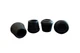 Shepherd Hardware 9126 3/4-Inch Inside Diameter Rubber Leg Tips, 4-Pack, Black